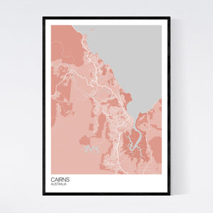 Cairns City Map Print