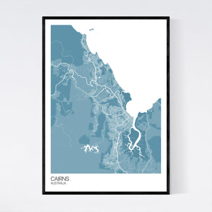 Cairns City Map Print