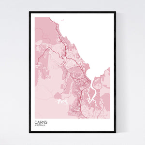 Cairns City Map Print