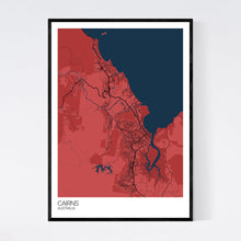 Load image into Gallery viewer, Cairns City Map Print