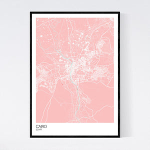 Map of Cairo, Egypt
