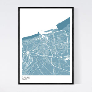 Calais City Map Print