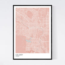 Load image into Gallery viewer, Calgary City Map Print