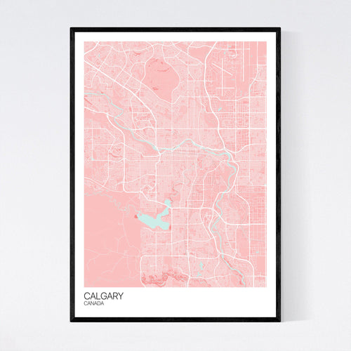 Map of Calgary, Canada