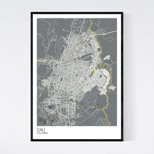 Cali City Map Print