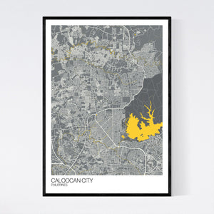 Caloocan City City Map Print