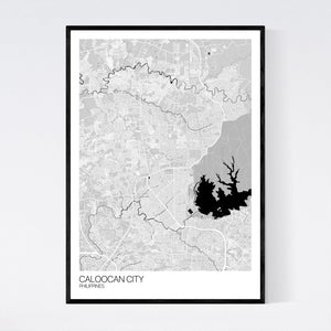 Map of Caloocan City, Philippines