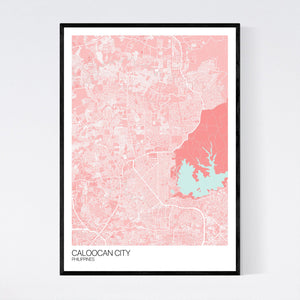 Caloocan City City Map Print