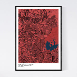 Caloocan City City Map Print