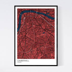 Camberwell Neighbourhood Map Print