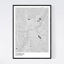 Load image into Gallery viewer, Cambridge City Map Print