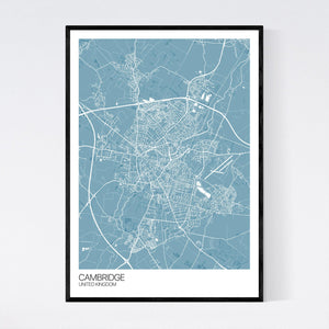 Cambridge City Map Print