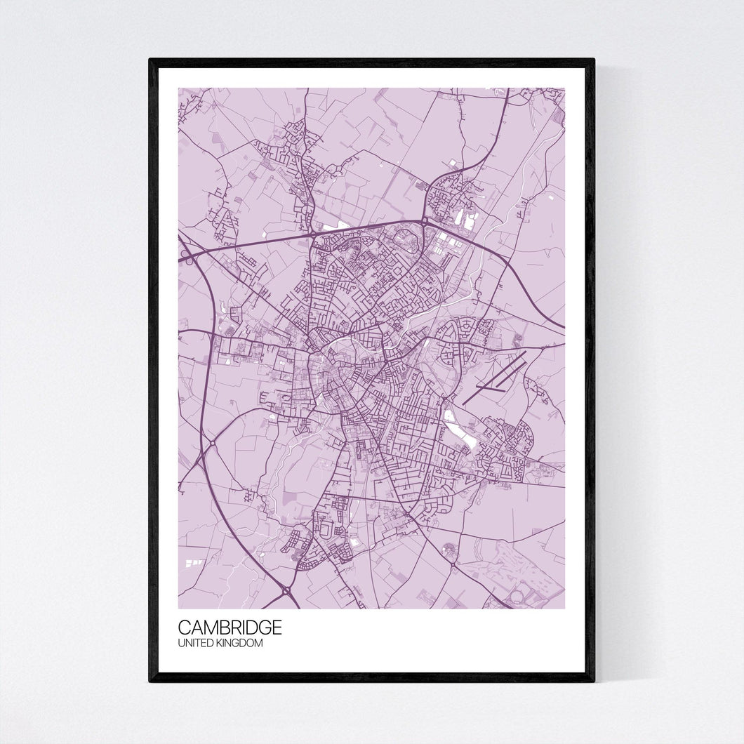 Cambridge City Map Print