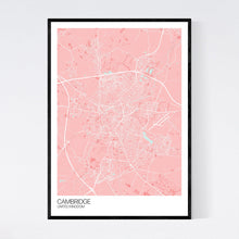 Load image into Gallery viewer, Cambridge City Map Print