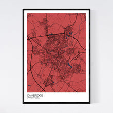 Load image into Gallery viewer, Cambridge City Map Print