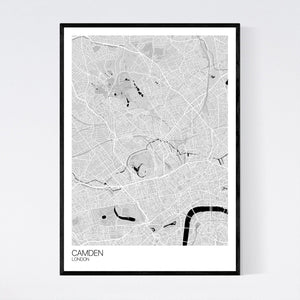 Camden Neighbourhood Map Print