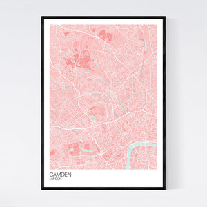 Camden Neighbourhood Map Print