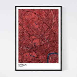 Camden Neighbourhood Map Print