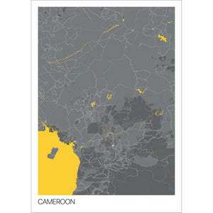Map of Cameroon, 