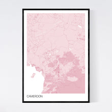 Load image into Gallery viewer, Cameroon Country Map Print