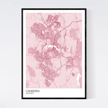 Load image into Gallery viewer, Canberra City Map Print