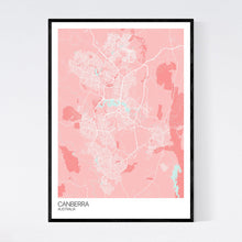 Load image into Gallery viewer, Canberra City Map Print