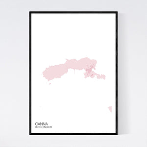 Canna Island Map Print