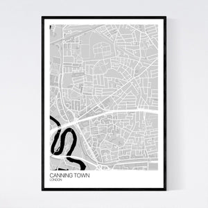 Canning Town Neighbourhood Map Print