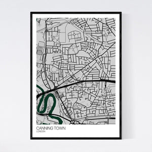 Map of Canning Town, London