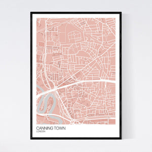Canning Town Neighbourhood Map Print