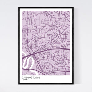Canning Town Neighbourhood Map Print