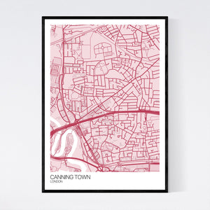 Canning Town Neighbourhood Map Print