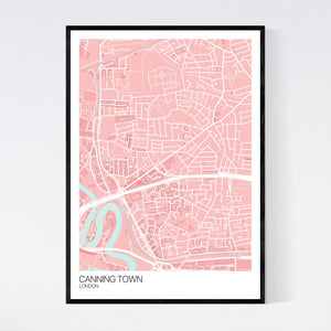 Canning Town Neighbourhood Map Print