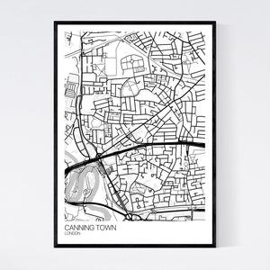 Canning Town Neighbourhood Map Print