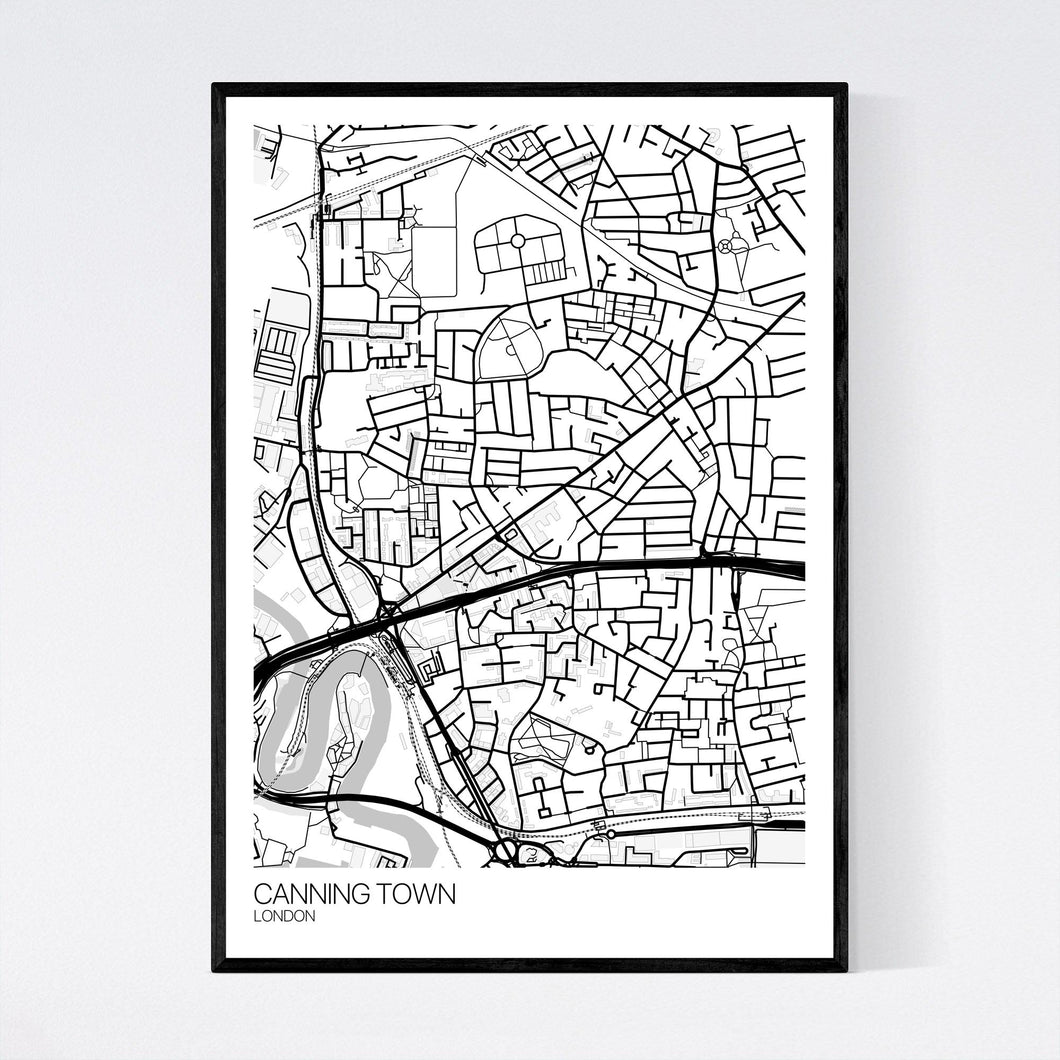 Canning Town Neighbourhood Map Print