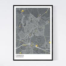 Load image into Gallery viewer, Cannock City Map Print