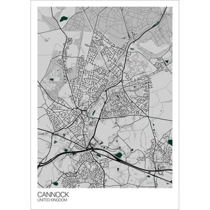 Map of Cannock, United Kingdom