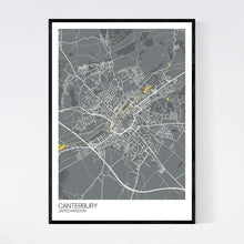 Load image into Gallery viewer, Canterbury City Map Print