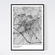 Load image into Gallery viewer, Canterbury City Map Print