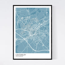 Load image into Gallery viewer, Canterbury City Map Print