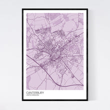 Load image into Gallery viewer, Canterbury City Map Print