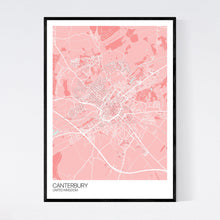 Load image into Gallery viewer, Map of Canterbury, United Kingdom
