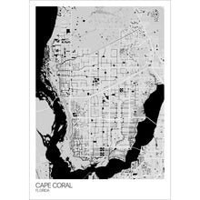 Load image into Gallery viewer, Map of Cape Coral, Florida