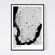 Load image into Gallery viewer, Map of Cape Coral, Florida
