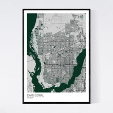 Load image into Gallery viewer, Cape Coral City Map Print