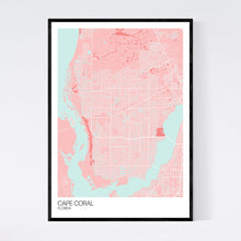Load image into Gallery viewer, Cape Coral City Map Print