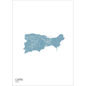 Map of Capri, Italy