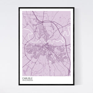 Carlisle City Map Print