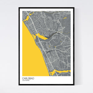 Carlsbad City Map Print