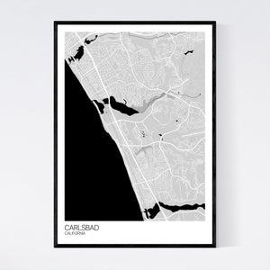 Carlsbad City Map Print